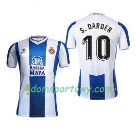 Koszulka RCD Espanyol Sergi Darder 10 Domowe Koszulki Piłkarskie 2019-2020 Krótki Rękaw